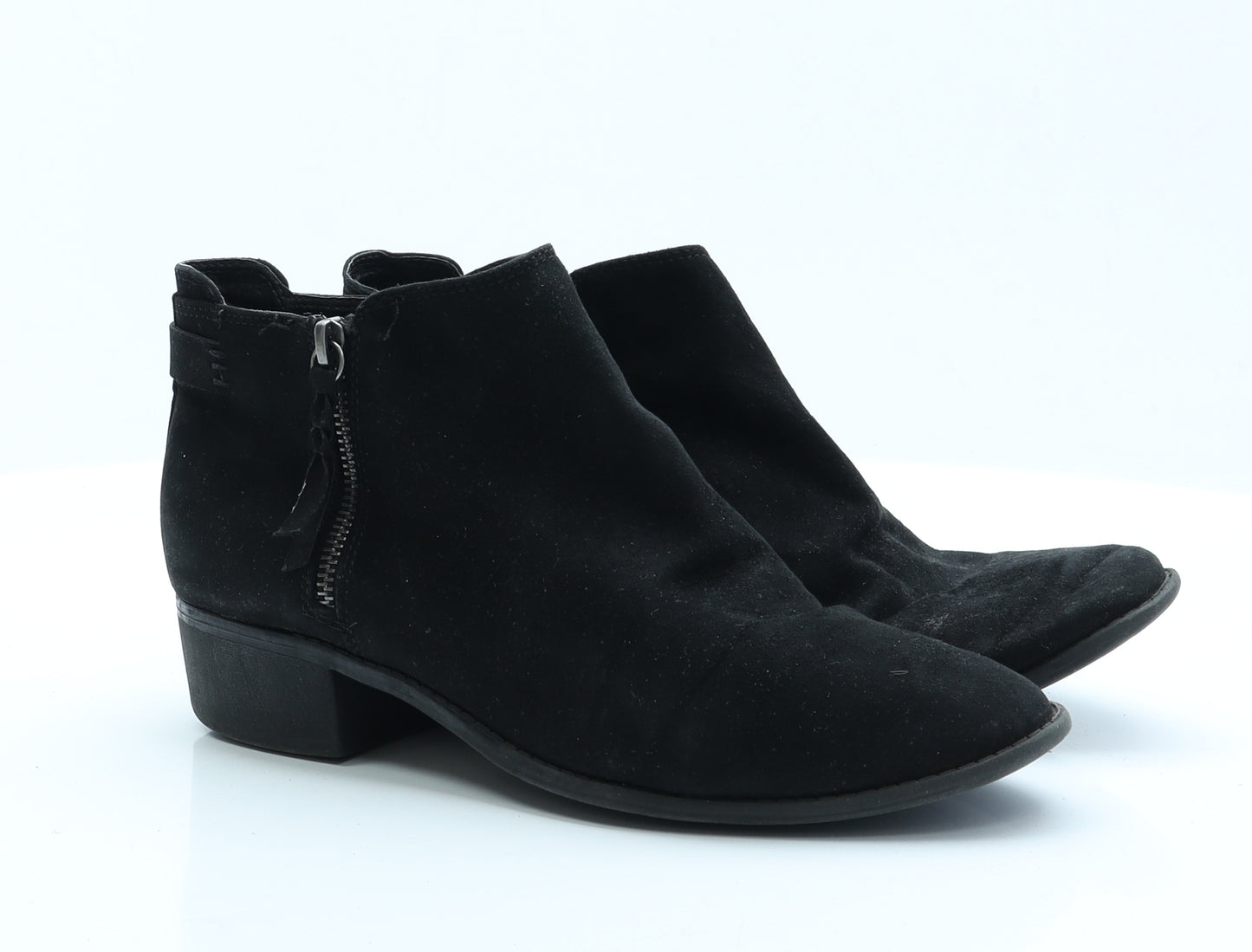 Dorothy Perkins Womens Black  Polyester Chelsea Boot 8   - Wide Fit