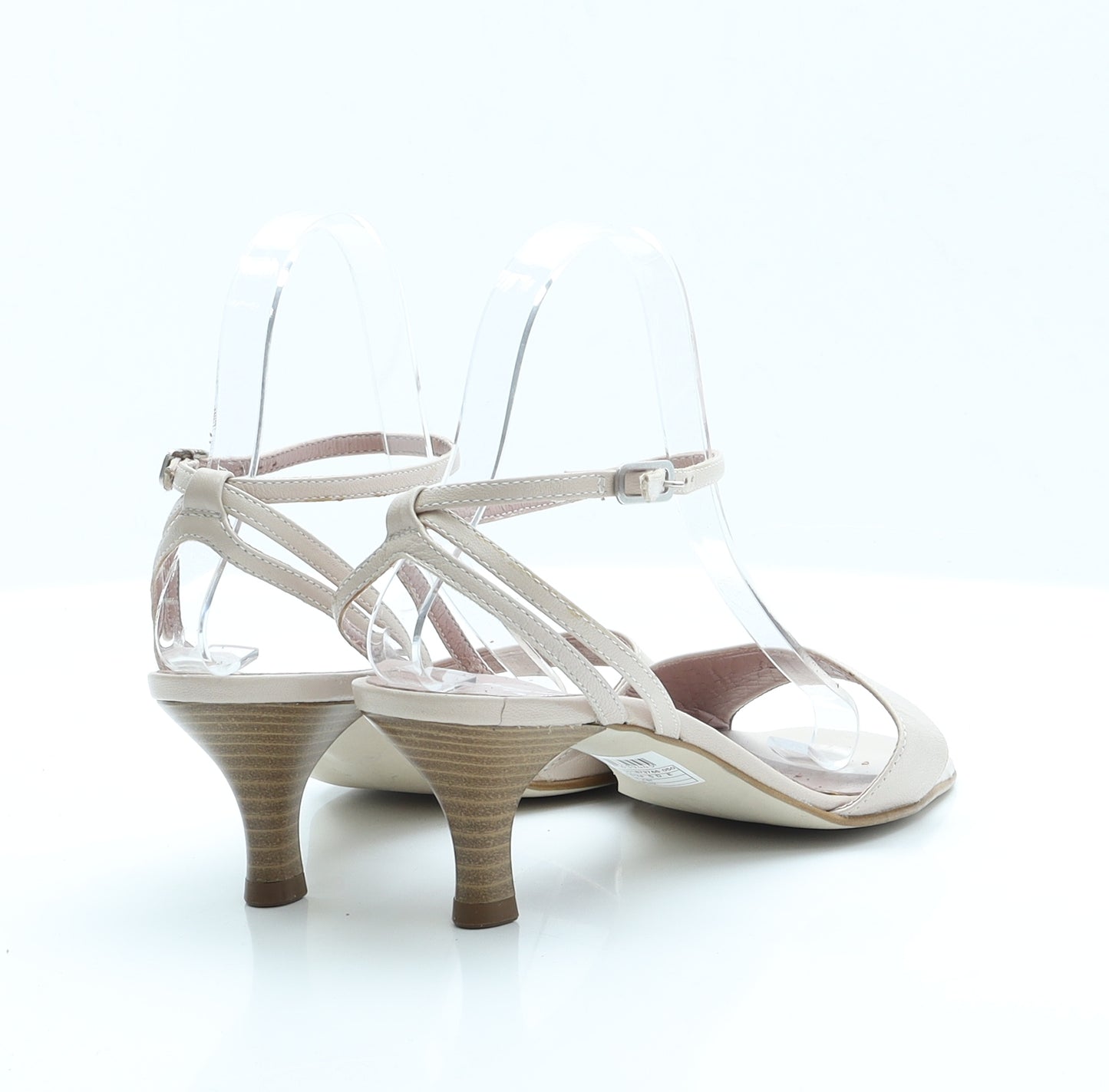 Clarks Womens Pink  Polyester Strappy Heel 5