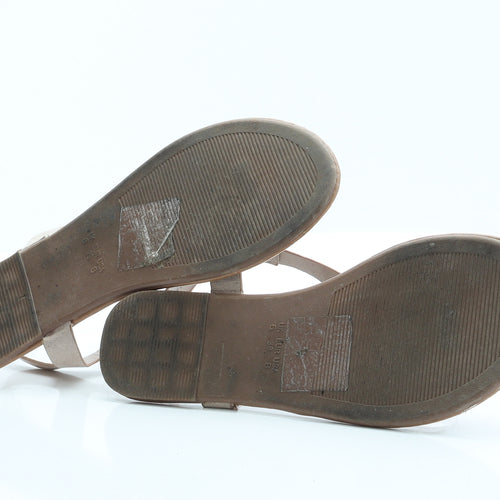 Primark Womens Beige  Polyamide Slingback Sandal 6 39 8