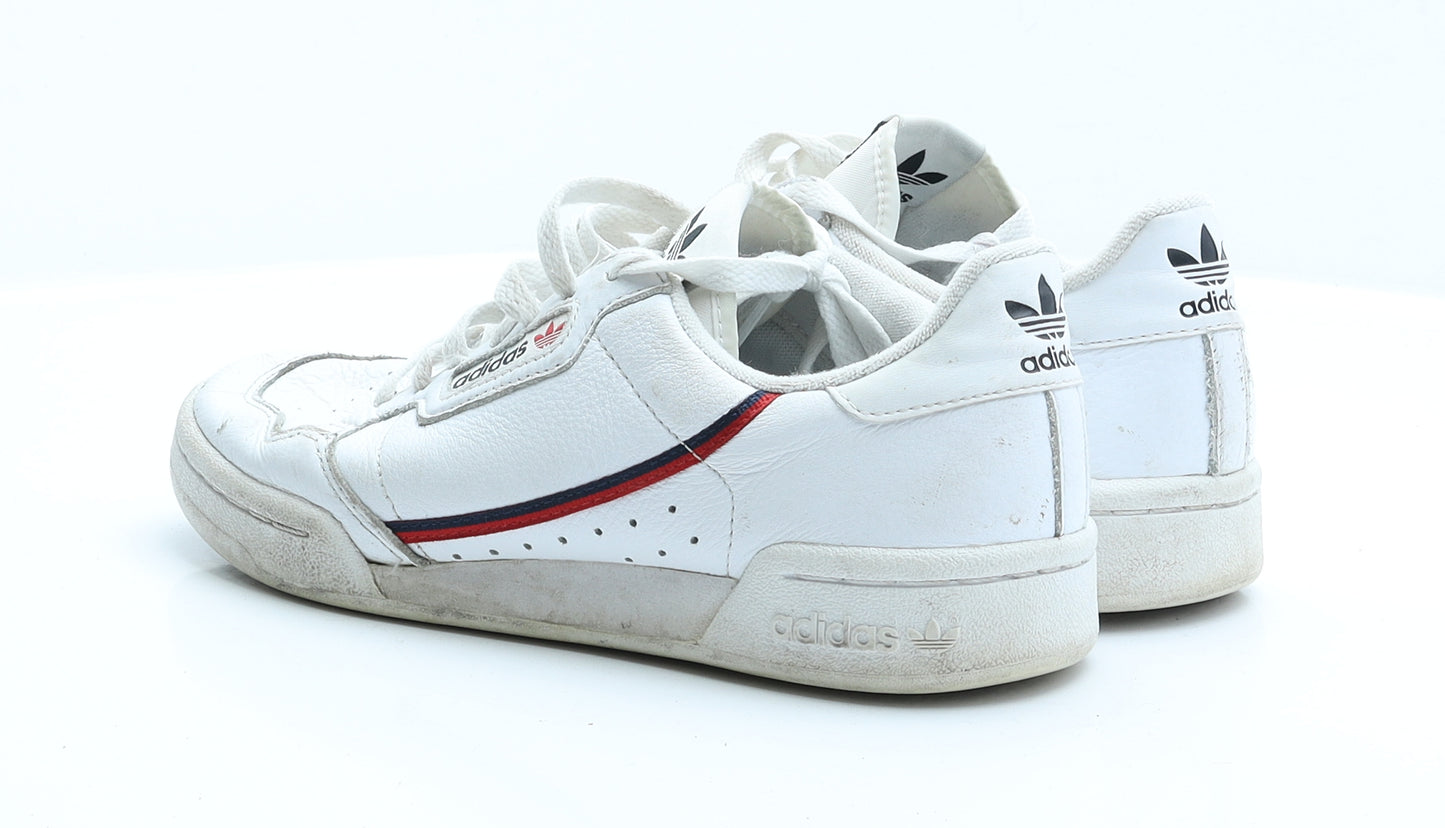 adidas Mens White  Polyester Trainer Casual 7  US 7.5