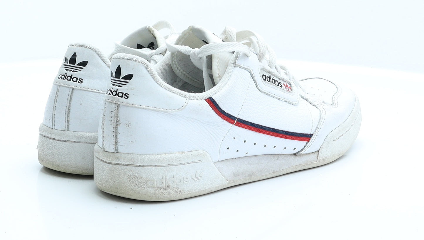 adidas Mens White  Polyester Trainer Casual 7  US 7.5