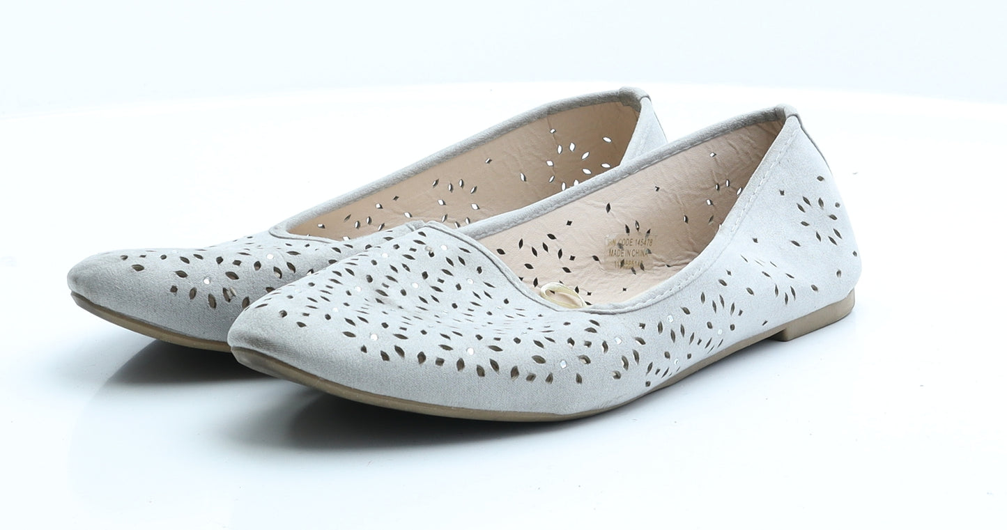 Primark Womens Grey   Ballet Flat 7 40