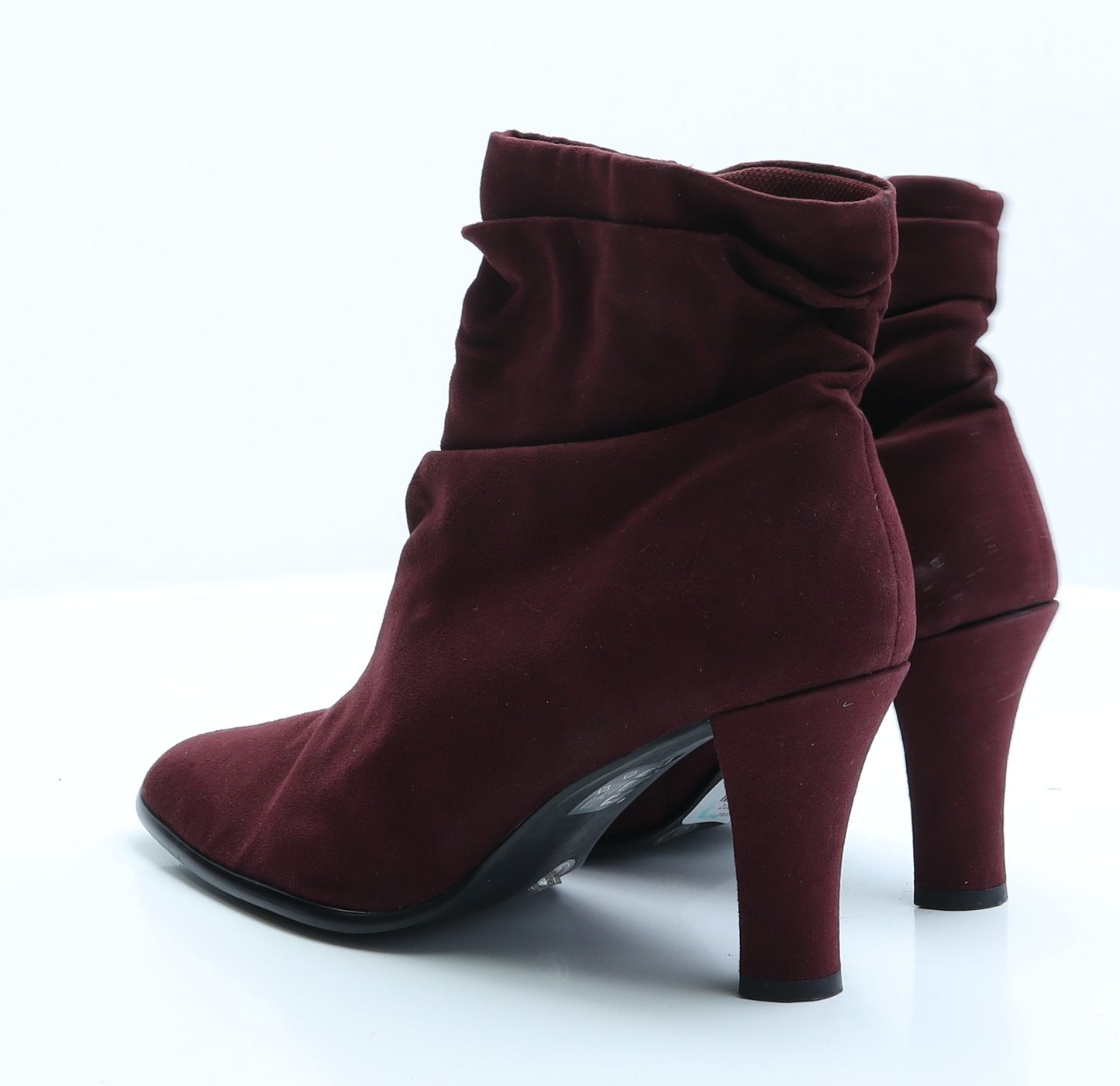 Fiore Womens Red  Suede Bootie Boot 6 EUR 39