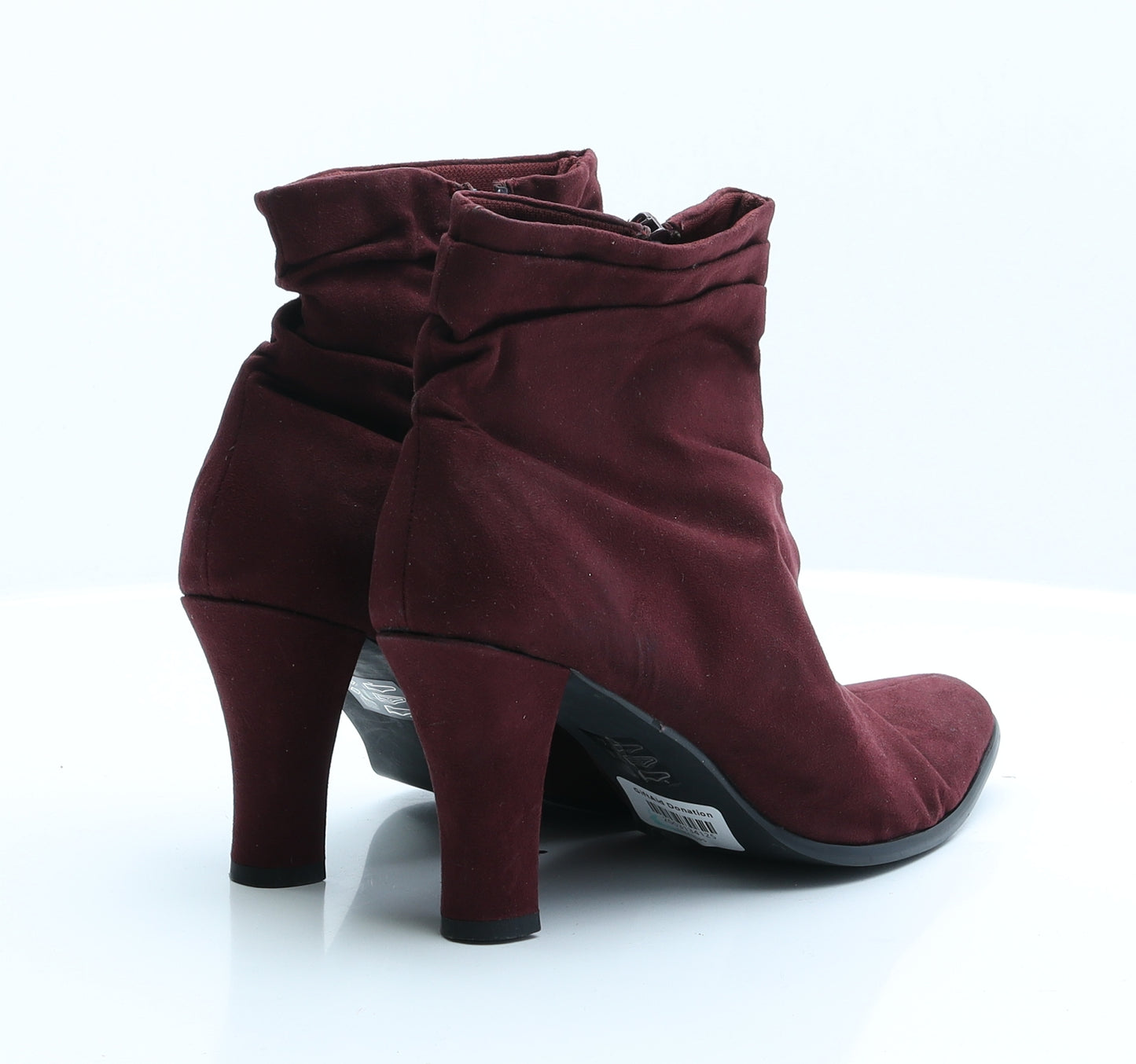 Fiore Womens Red  Suede Bootie Boot 6 EUR 39