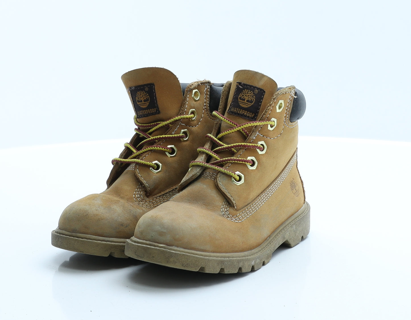 Timberland Boys Brown  Polyester Snow Boot Boot 9.5 EUR 27 US 10