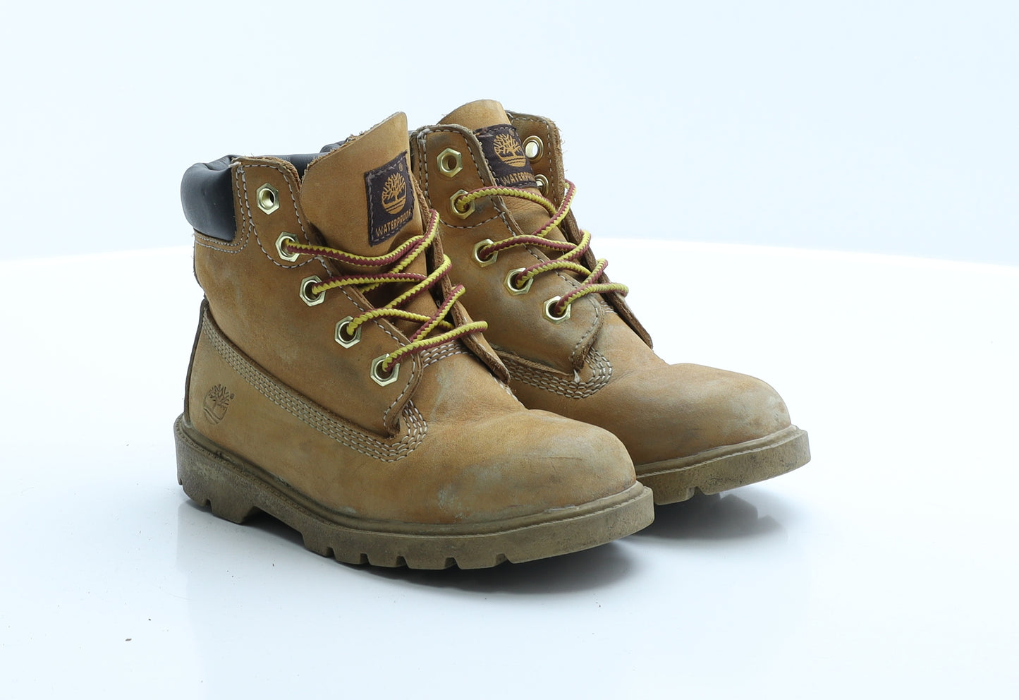 Timberland Boys Brown  Polyester Snow Boot Boot 9.5 EUR 27 US 10