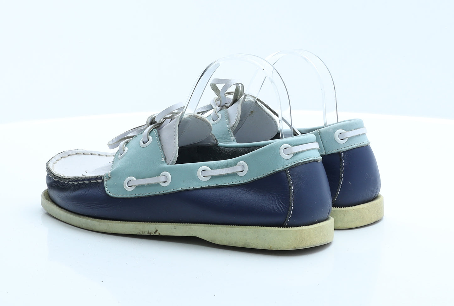 Marks and Spencer Womens Blue  Polyester Boat Shoe Flat 4 37