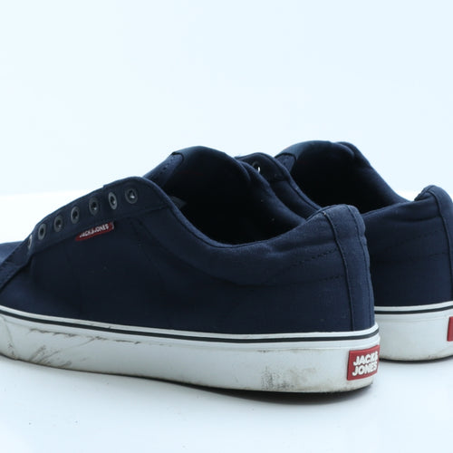 JACK & JONES Mens Blue  Fabric Boat Shoe Casual 8 EUR 42