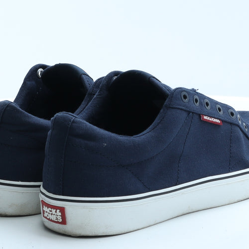 JACK & JONES Mens Blue  Fabric Boat Shoe Casual 8 EUR 42