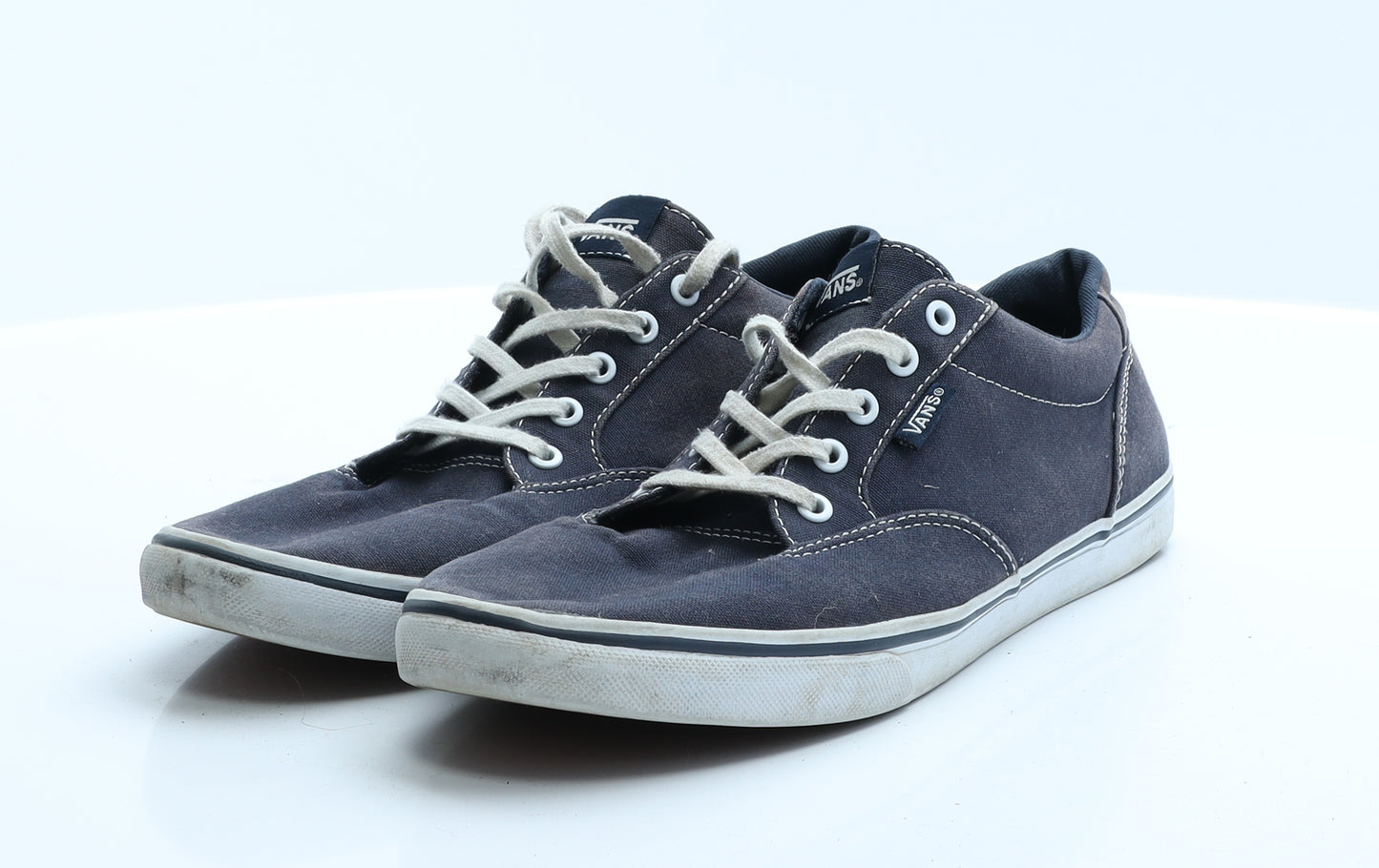 VANS Mens Blue  Fabric Trainer Casual 7 EUR 40.5