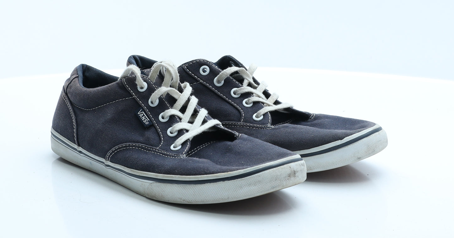 VANS Mens Blue  Fabric Trainer Casual 7 EUR 40.5