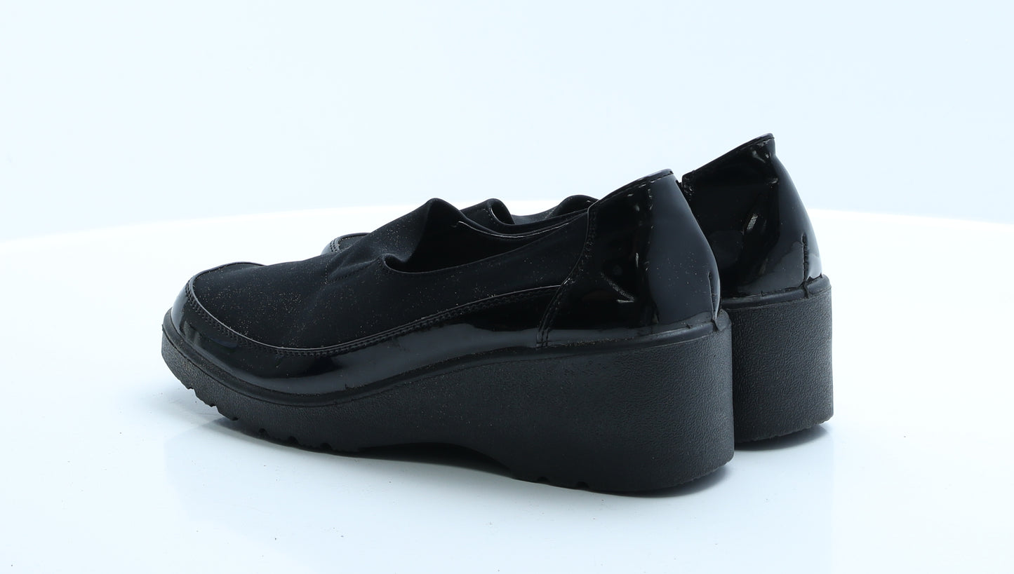 ComfortBliss Womens Black  Polyester Loafer Casual 7 40