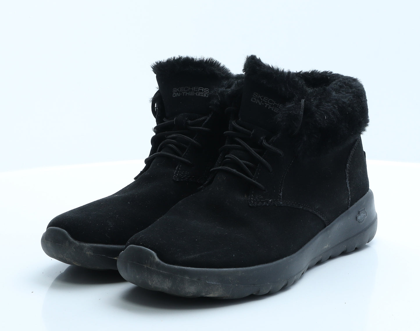 Skechers Womens Black  Polyester Flat Boot 4.5 37.5 7.5