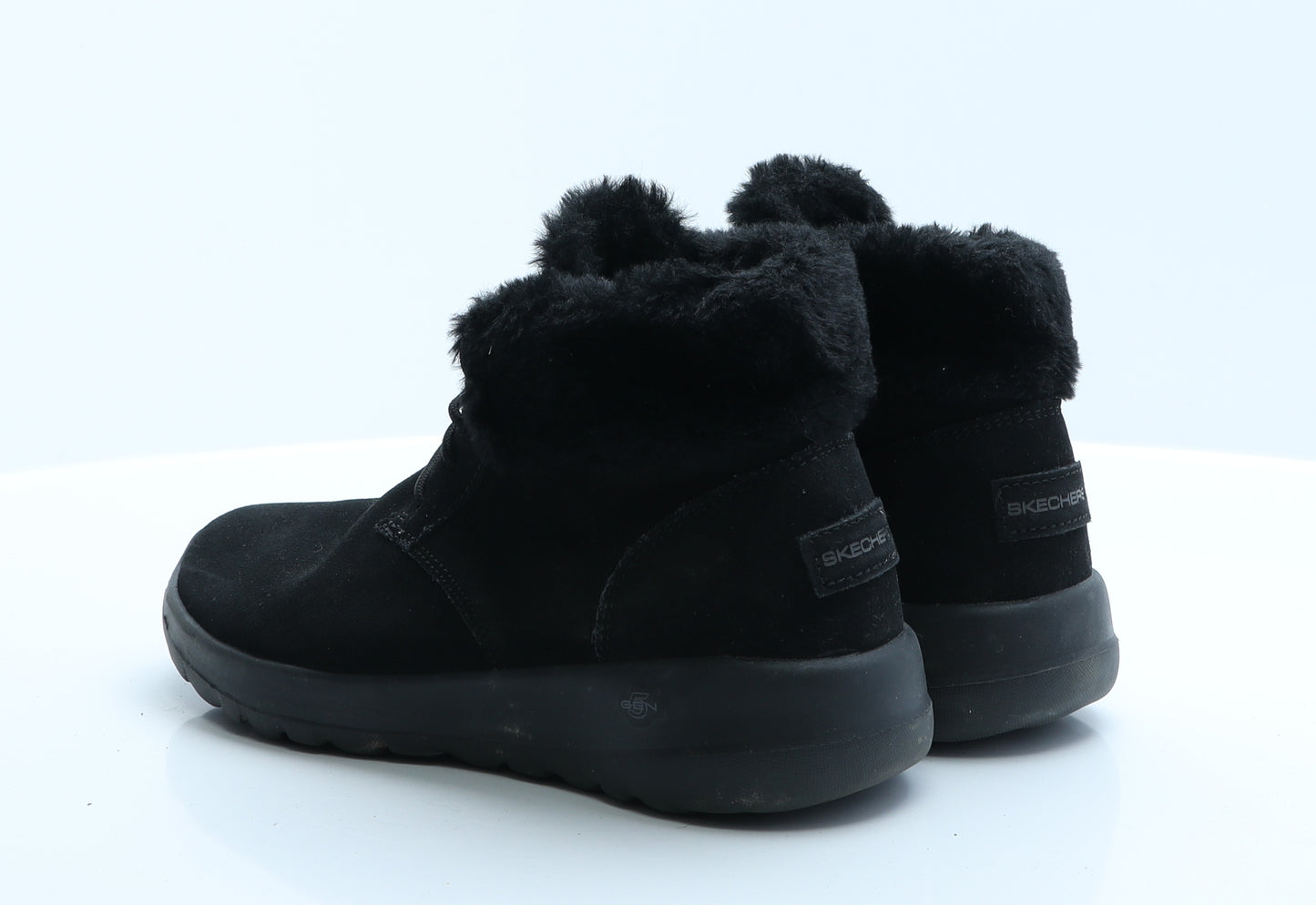 Skechers Womens Black  Polyester Flat Boot 4.5 37.5 7.5