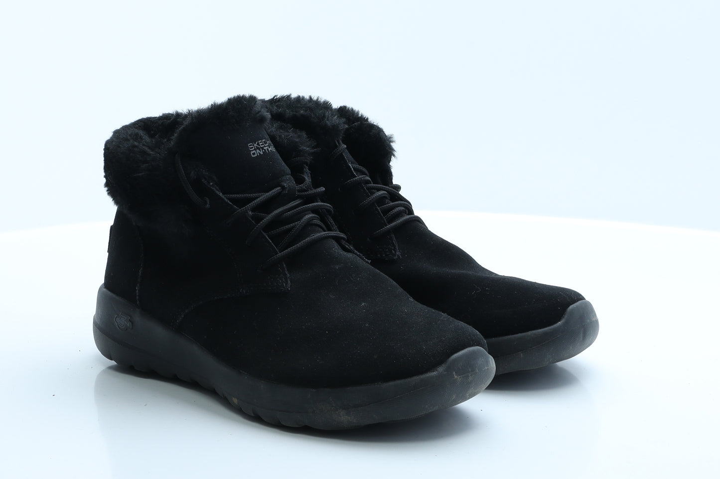 Skechers Womens Black  Polyester Flat Boot 4.5 37.5 7.5