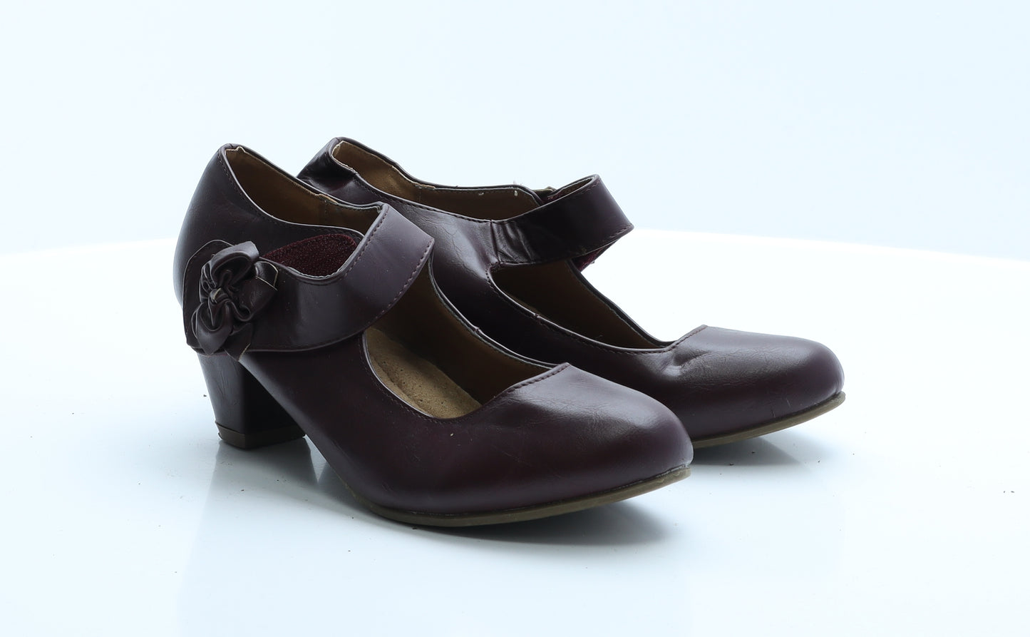 Ajvant Womens Red  Polyester Court Heel 6