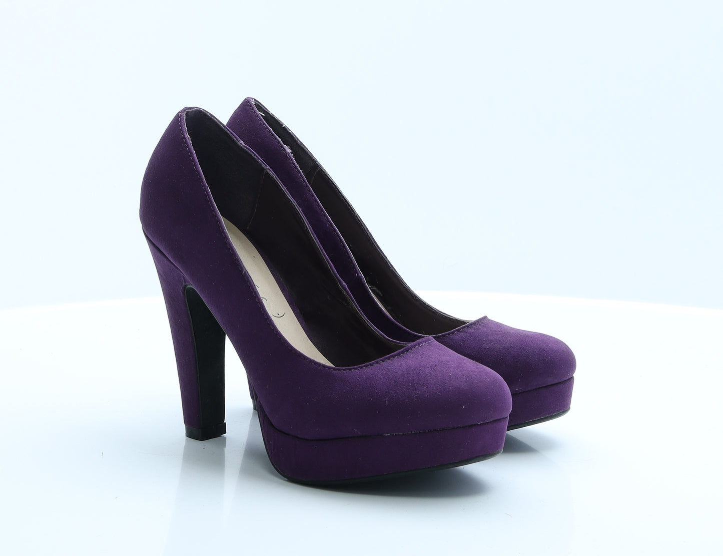 New Look Womens Purple  Polyester Platform Heel 4 EUR 37