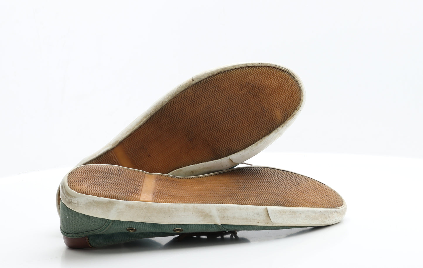 River Island Mens Green  Polyester Boat Shoe Casual 10 EUR 44