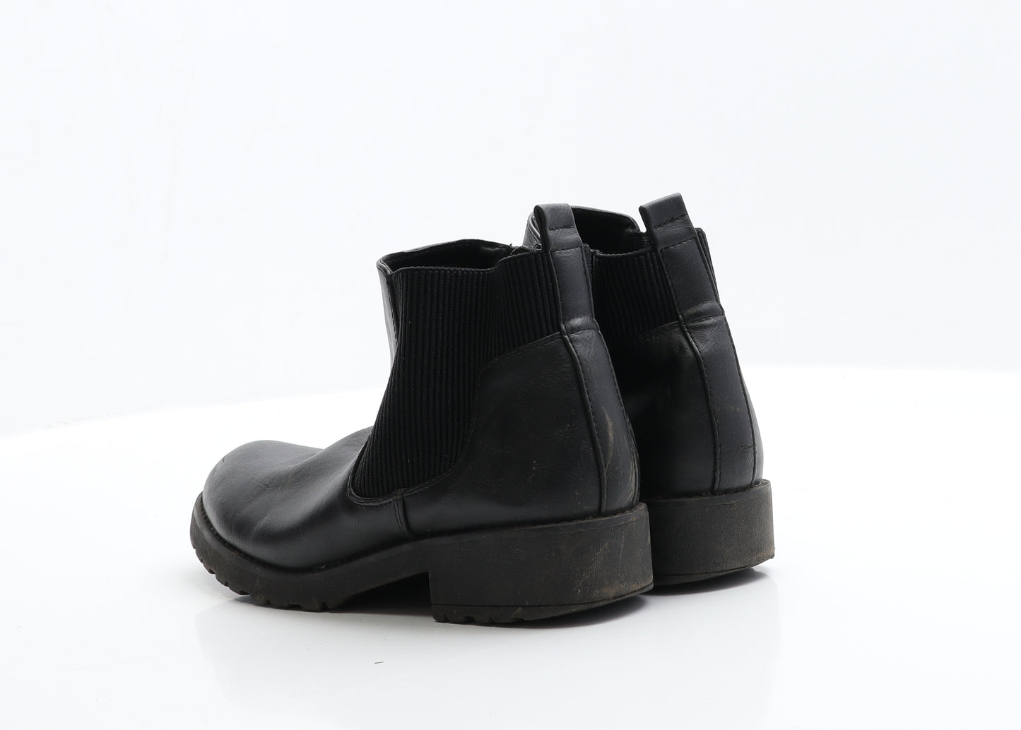 George Womens Black  Polyester Chelsea Boot 3 EUR 36