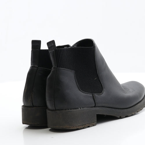 George Womens Black  Polyester Chelsea Boot 3 EUR 36