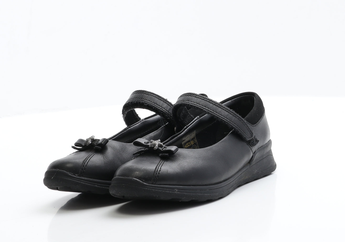 Clarks Girls Black  Polyester Flat Casual 11.5 EUR 29