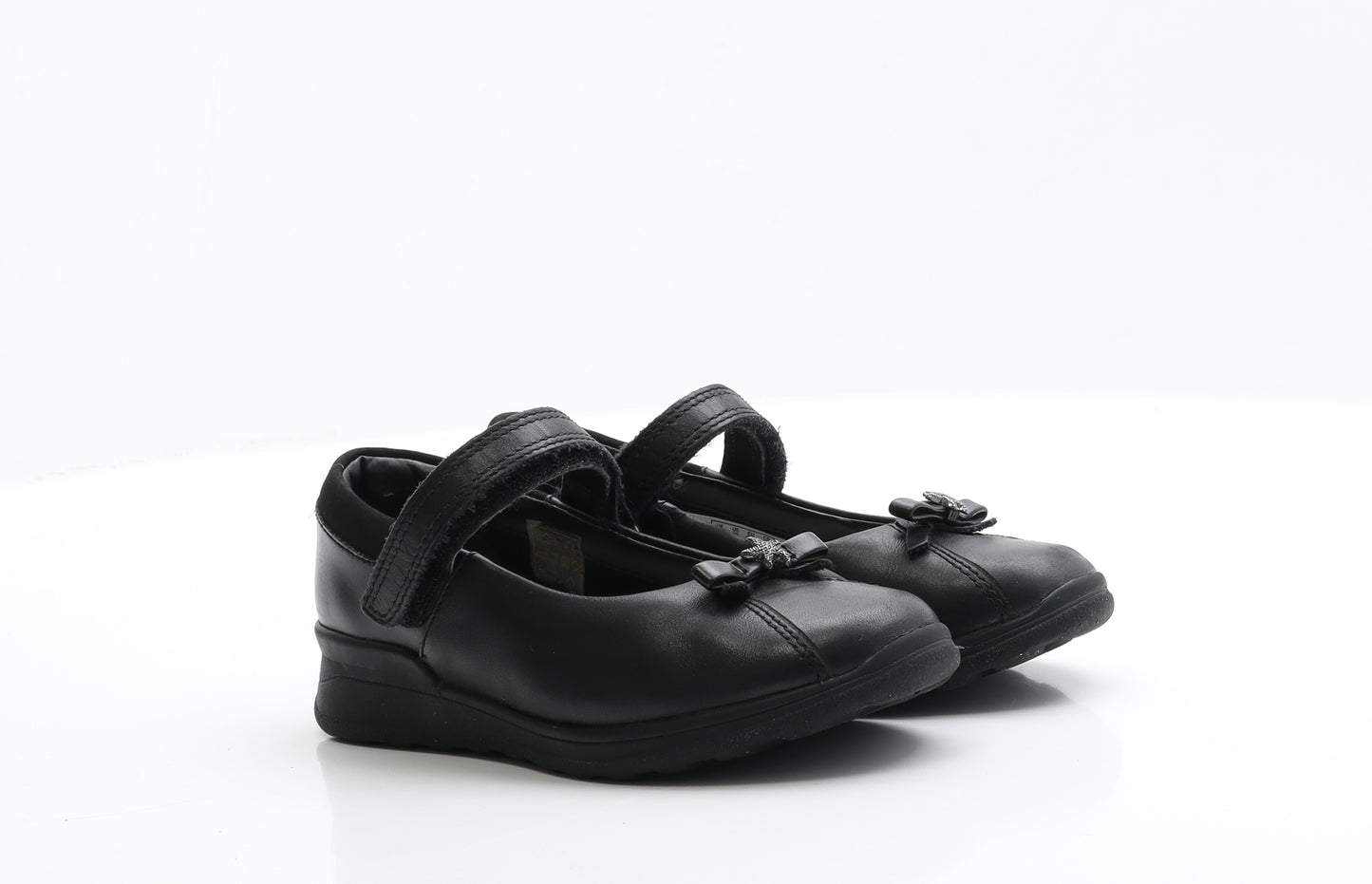 Clarks Girls Black  Polyester Flat Casual 11.5 EUR 29