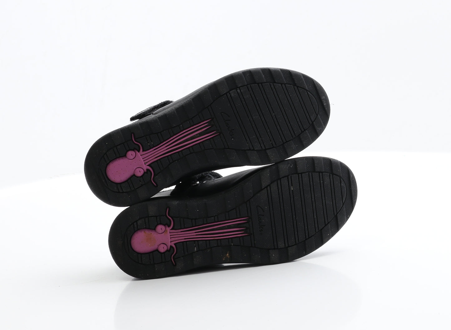 Clarks Girls Black  Polyester Flat Casual 11.5 EUR 29