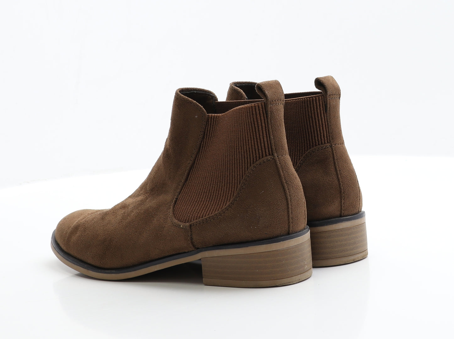 F&F Womens Brown  Polyester Chelsea Boot 5 EUR 38