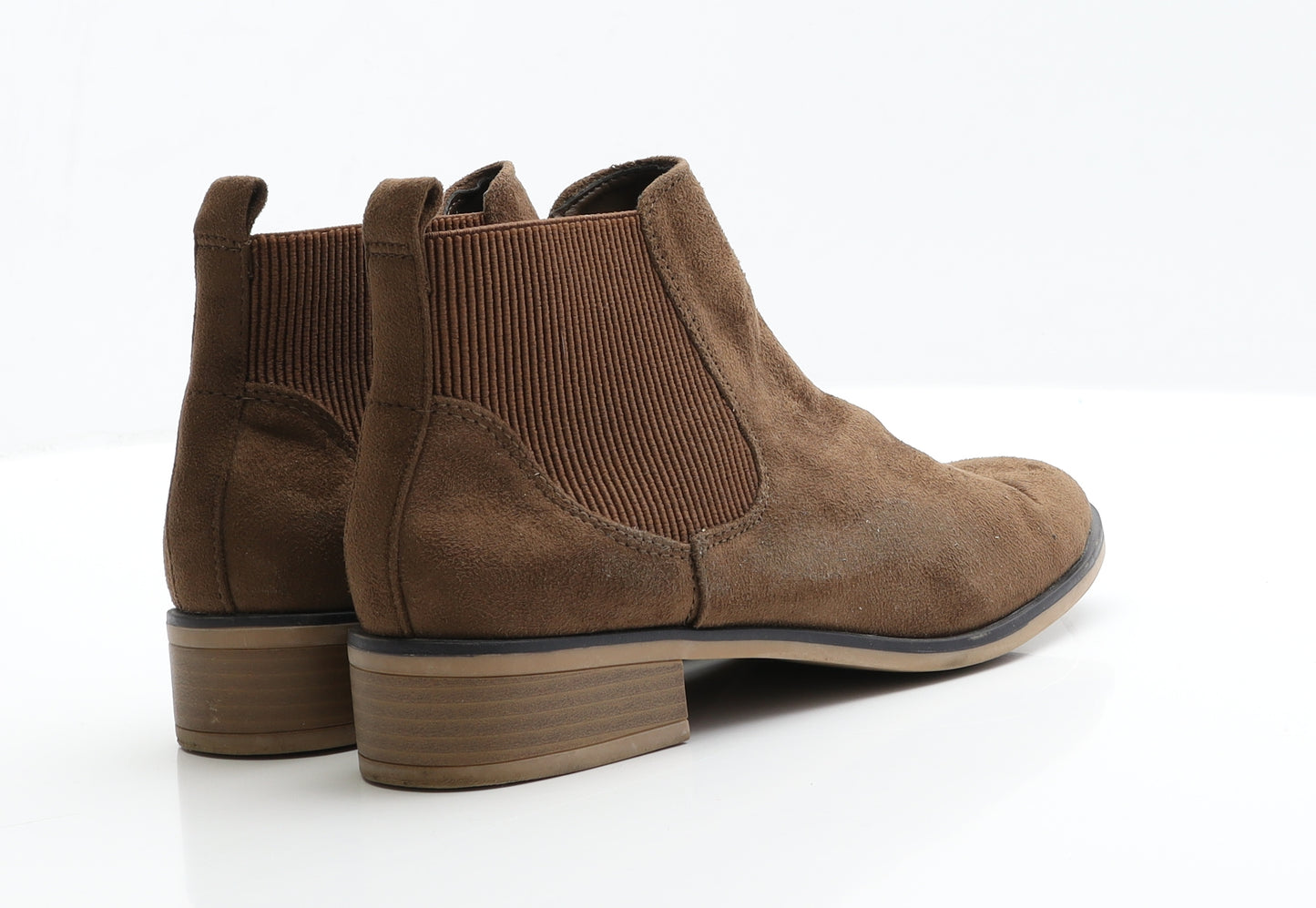 F&F Womens Brown  Polyester Chelsea Boot 5 EUR 38