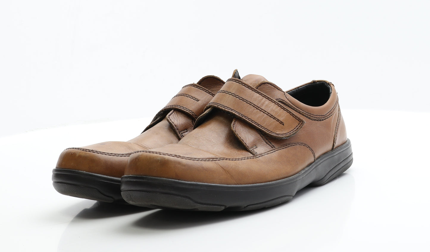 Marks and Spencer Mens Brown  Polyester Loafer Casual 9   - Extra Wide Fit