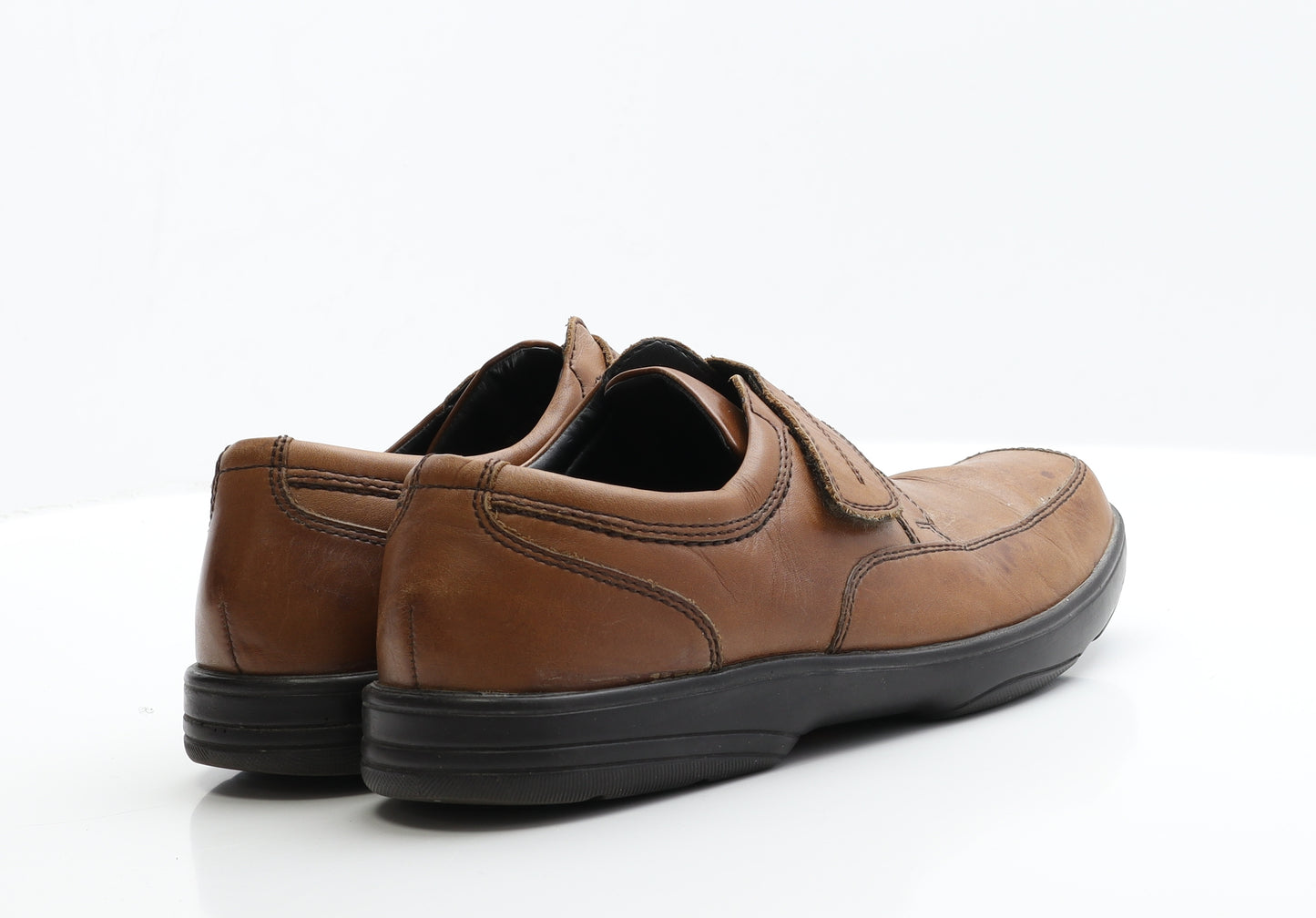 Marks and Spencer Mens Brown  Polyester Loafer Casual 9   - Extra Wide Fit
