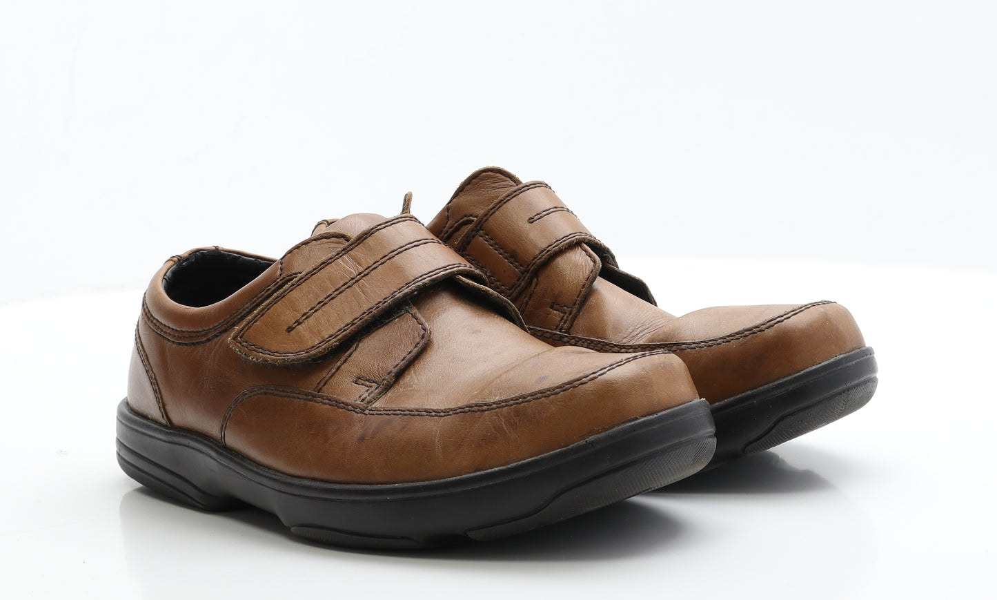Marks and Spencer Mens Brown  Polyester Loafer Casual 9   - Extra Wide Fit