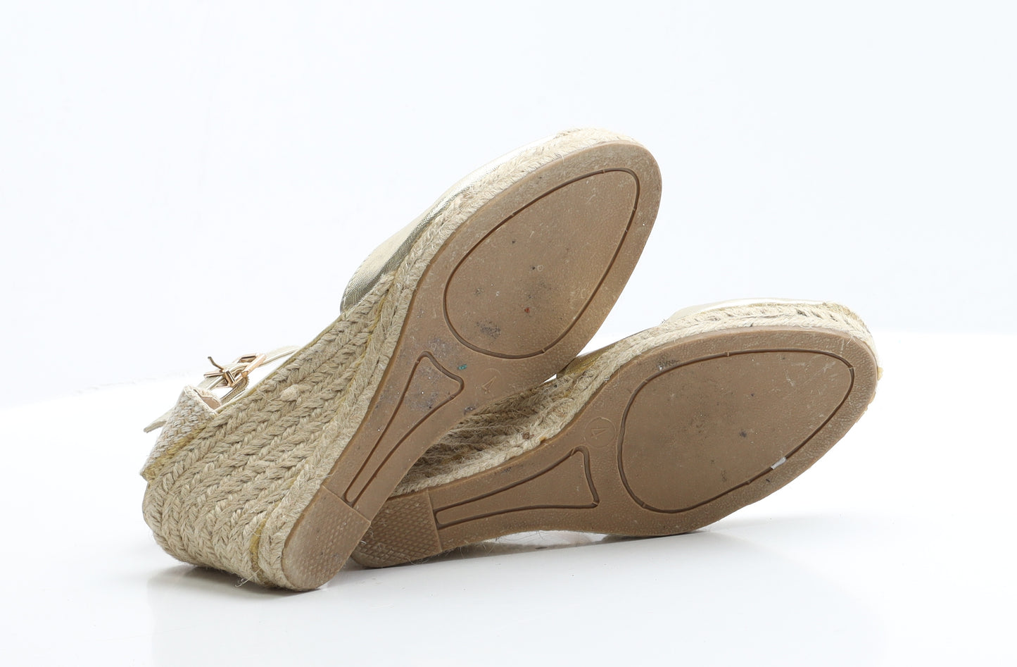 Dorothy Perkins Womens Gold  Polyamide Espadrille Heel 4