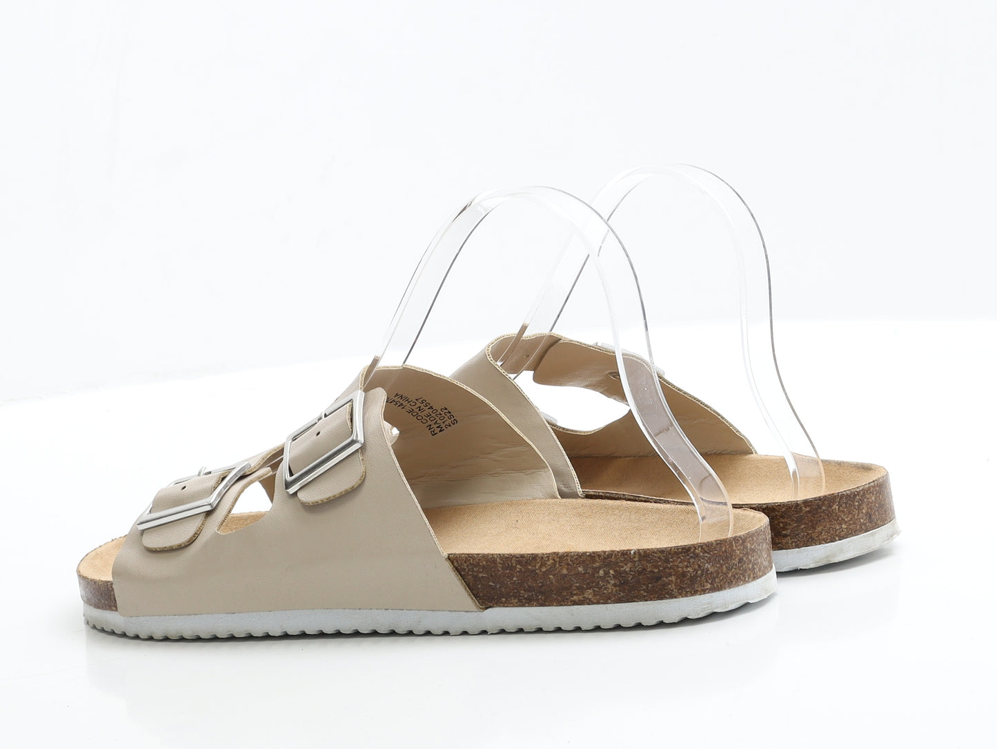 Primark Womens Beige  Polyester Slip On Flat 6 39