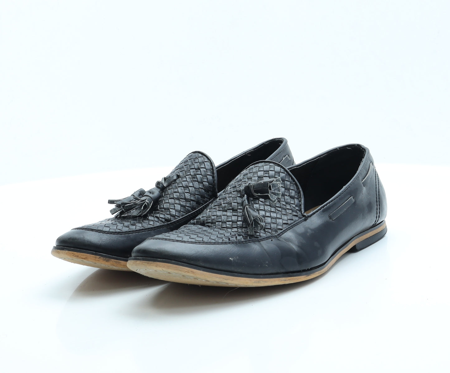 Boohoo MAN Mens Black  Polyester Loafer Casual 8