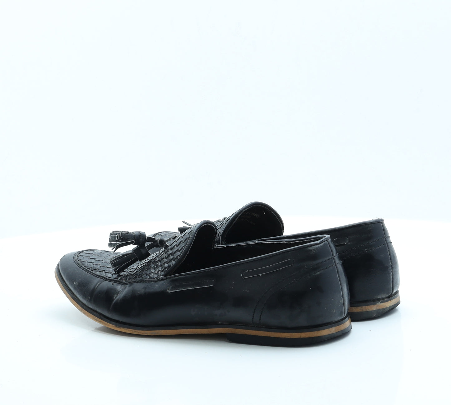 Boohoo MAN Mens Black  Polyester Loafer Casual 8
