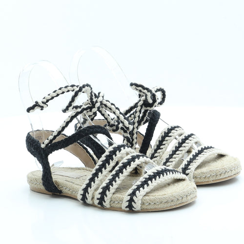 Zara Girls Black  Polyester Strappy Sandal 1 EUR 32