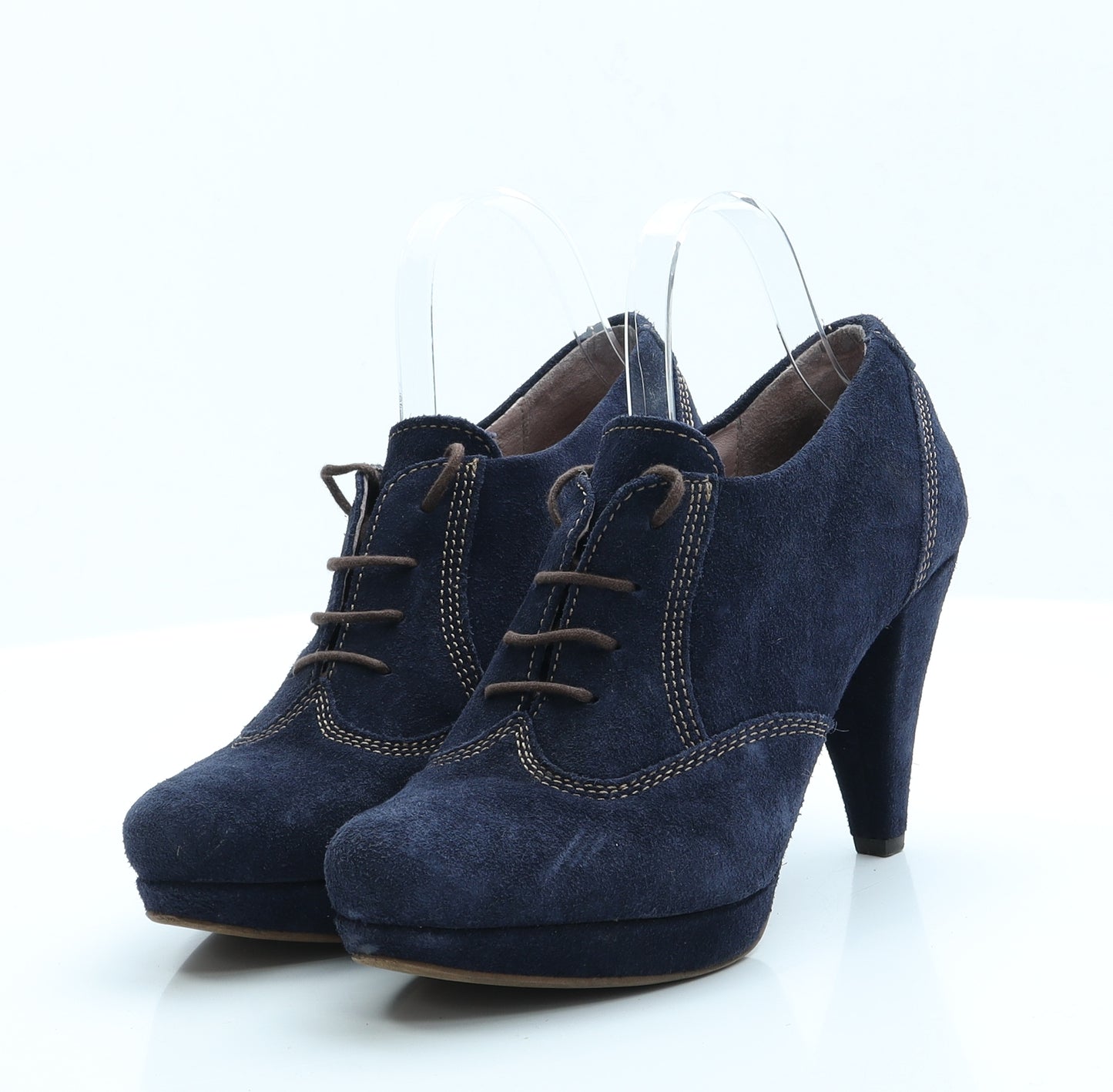 Bellisimo Womens Blue  Faux Suede Bootie Boot 7 EUR 40