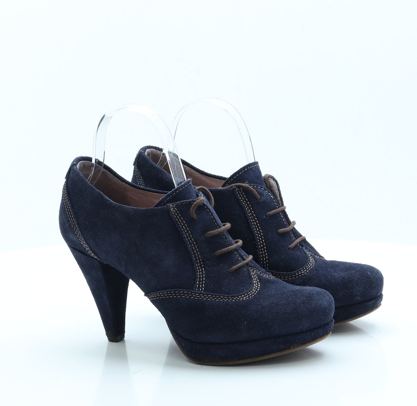 Bellisimo Womens Blue  Faux Suede Bootie Boot 7 EUR 40