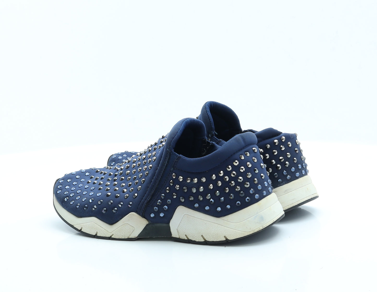 Aldo Womens Blue  Polyester Trainer Flat 4 37 6.5