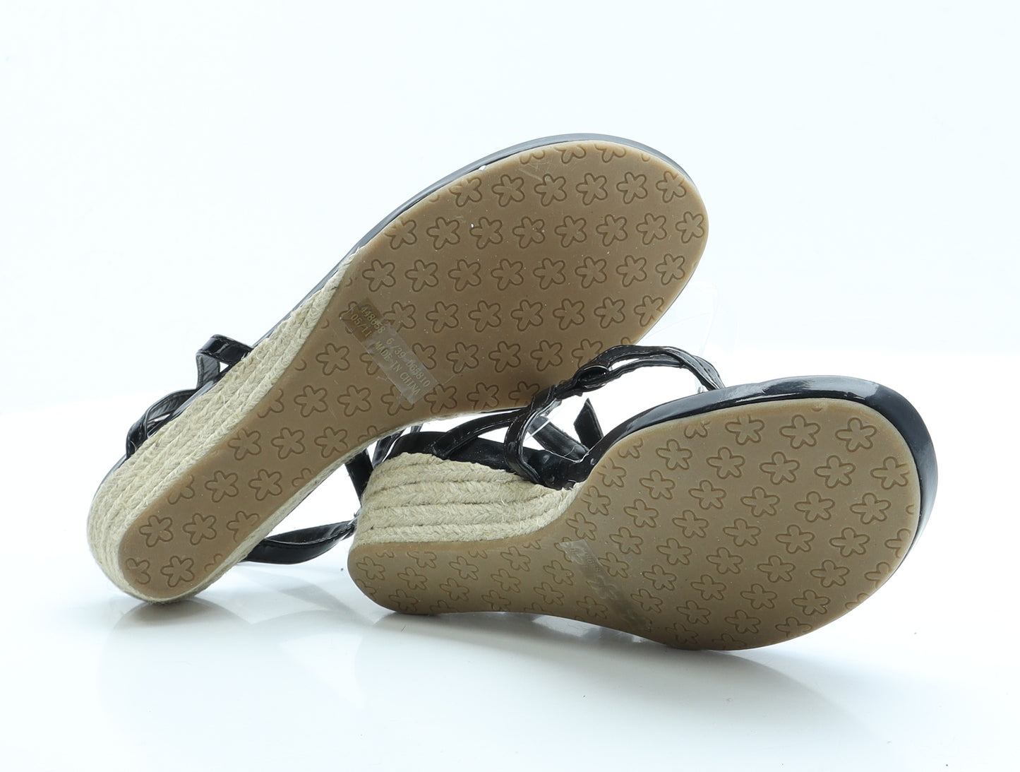 NEXT Womens Black  Polyamide Strappy Heel 6 EUR 39