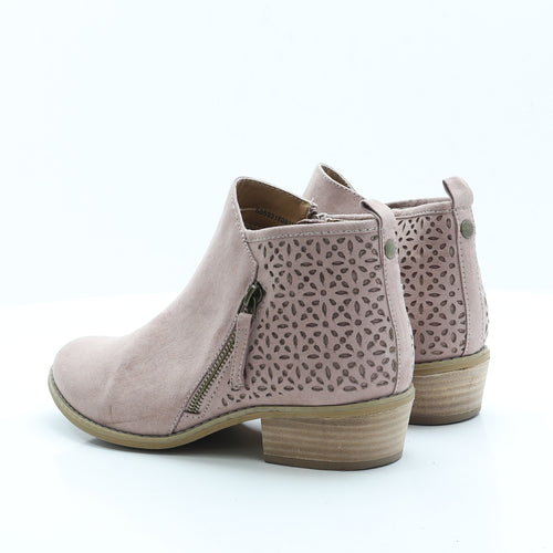 TU Womens Pink  Faux Suede Chelsea Boot 6