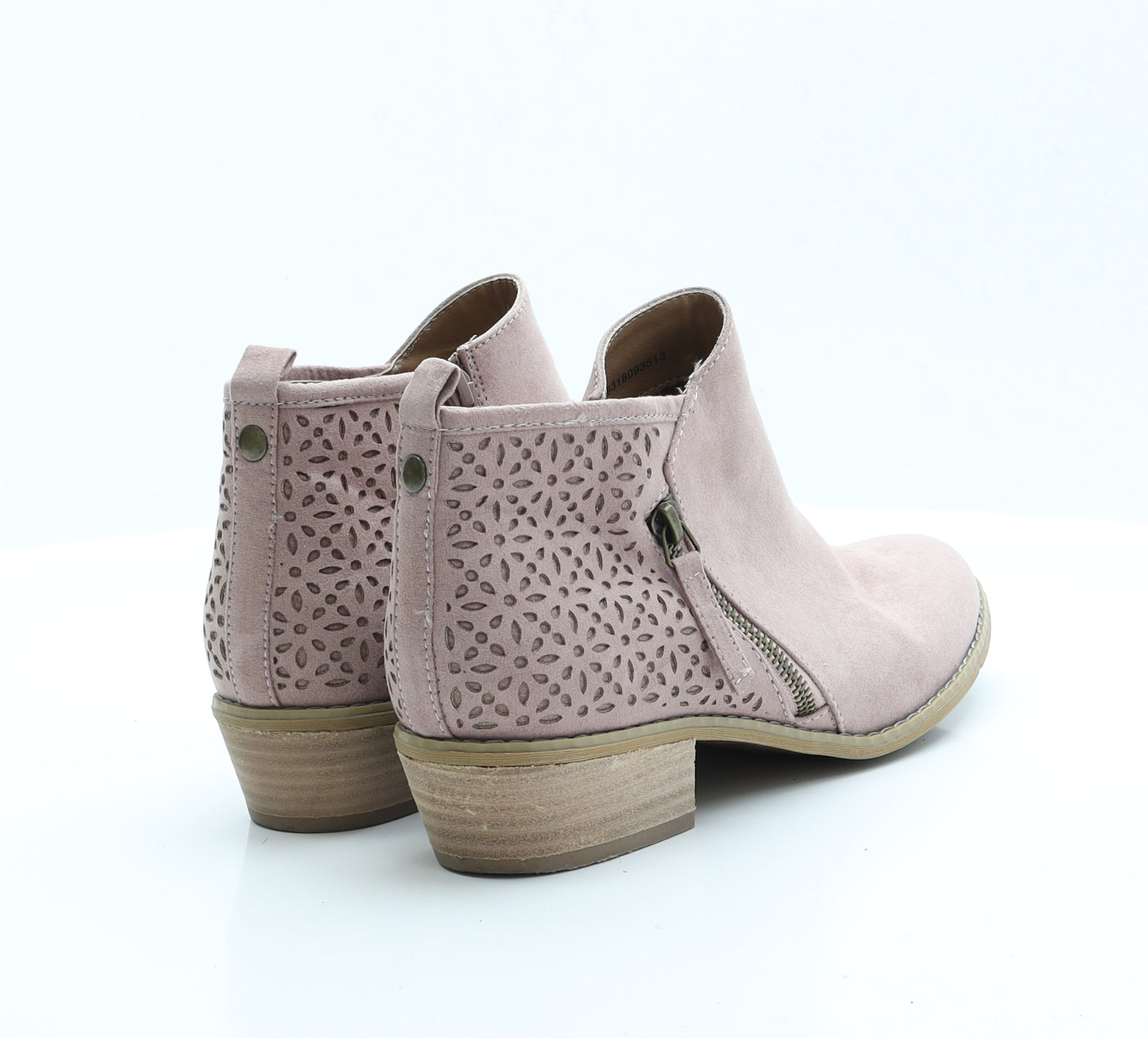 TU Womens Pink  Faux Suede Chelsea Boot 6