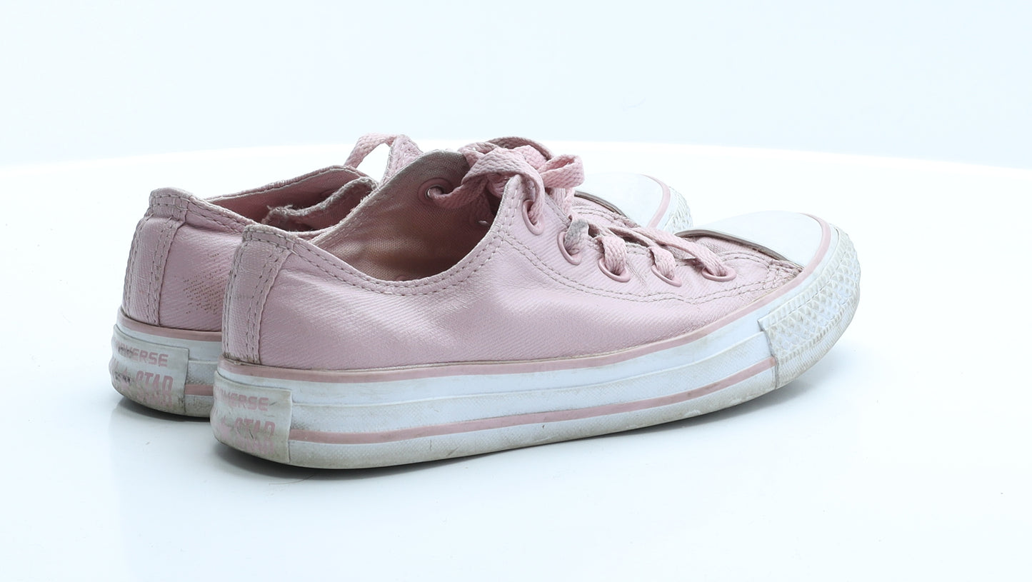 Converse Womens Pink  Polyester Trainer Casual 4 36.5 6