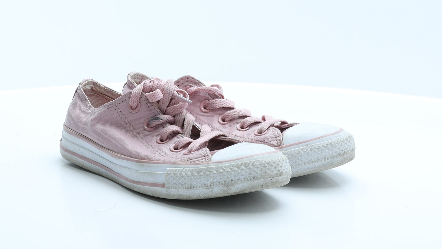 Converse Womens Pink  Polyester Trainer Casual 4 36.5 6