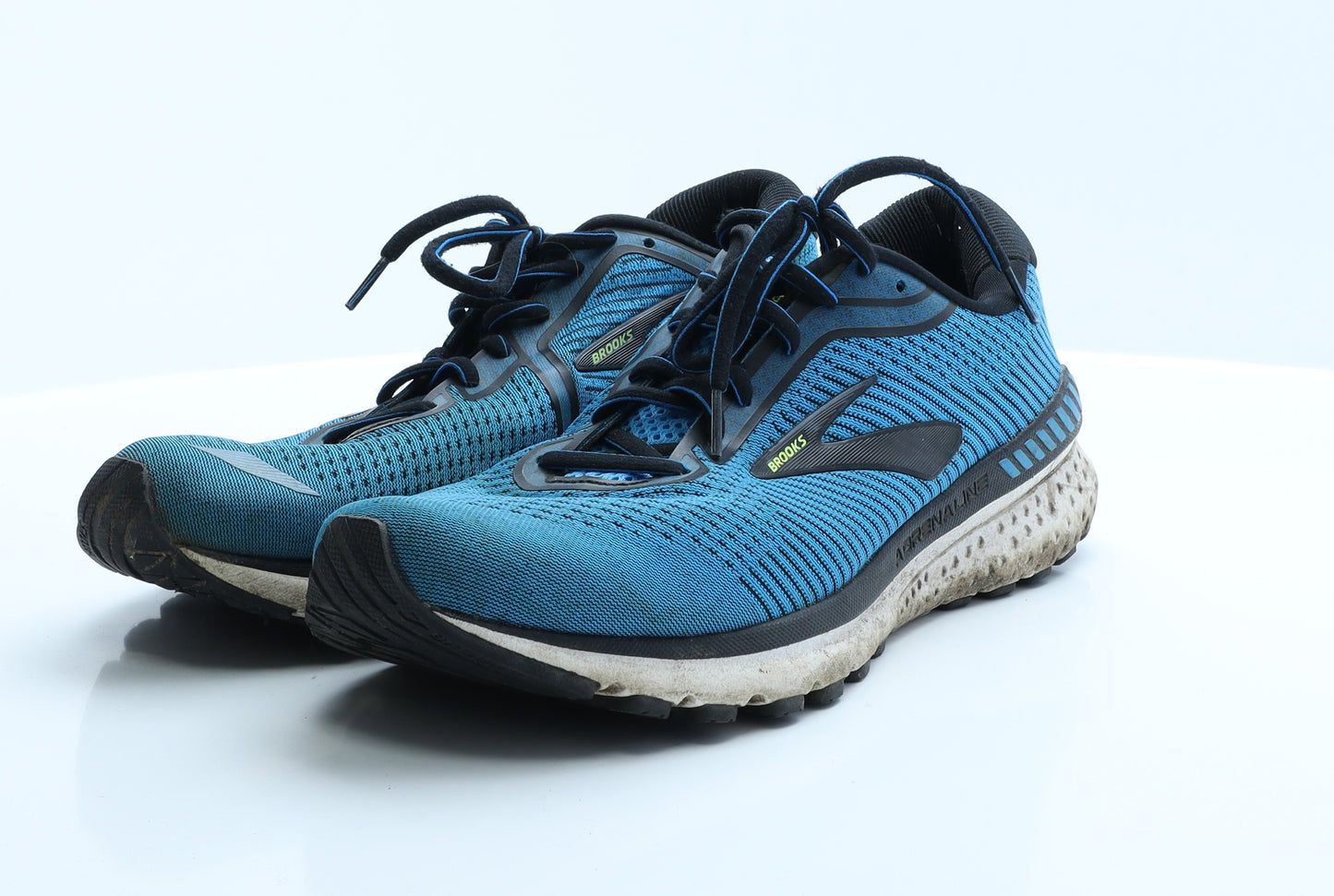 Brooks Mens Blue Geometric Polyester Trainer  10 EUR 45 US 11