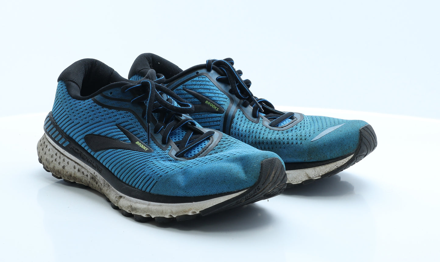 Brooks Mens Blue Geometric Polyester Trainer  10 EUR 45 US 11
