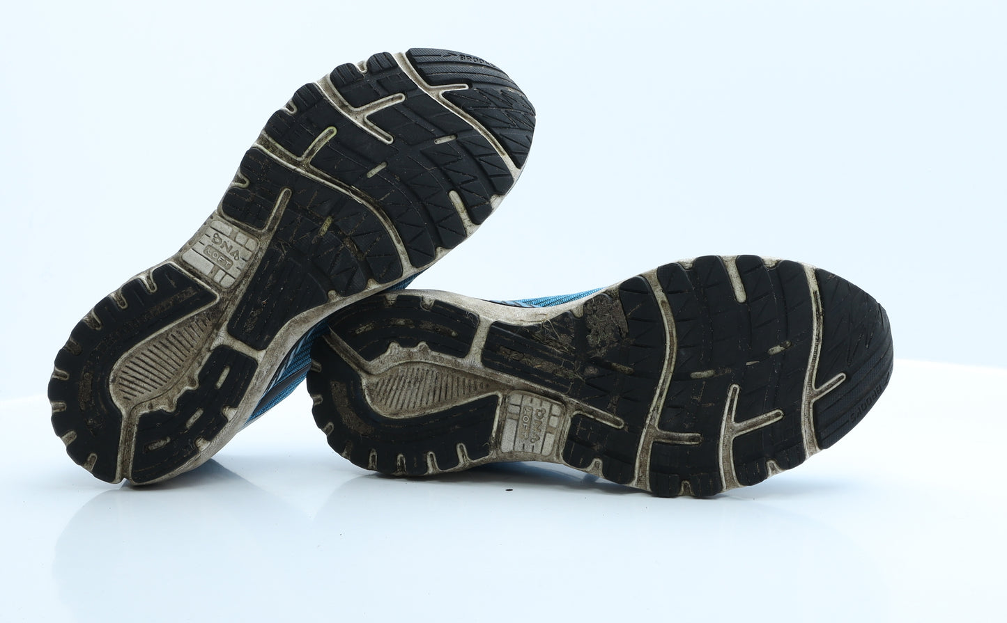 Brooks Mens Blue Geometric Polyester Trainer  10 EUR 45 US 11
