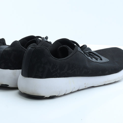 Divided Mens Black Geometric Polyester Trainer  7.5 EUR 41