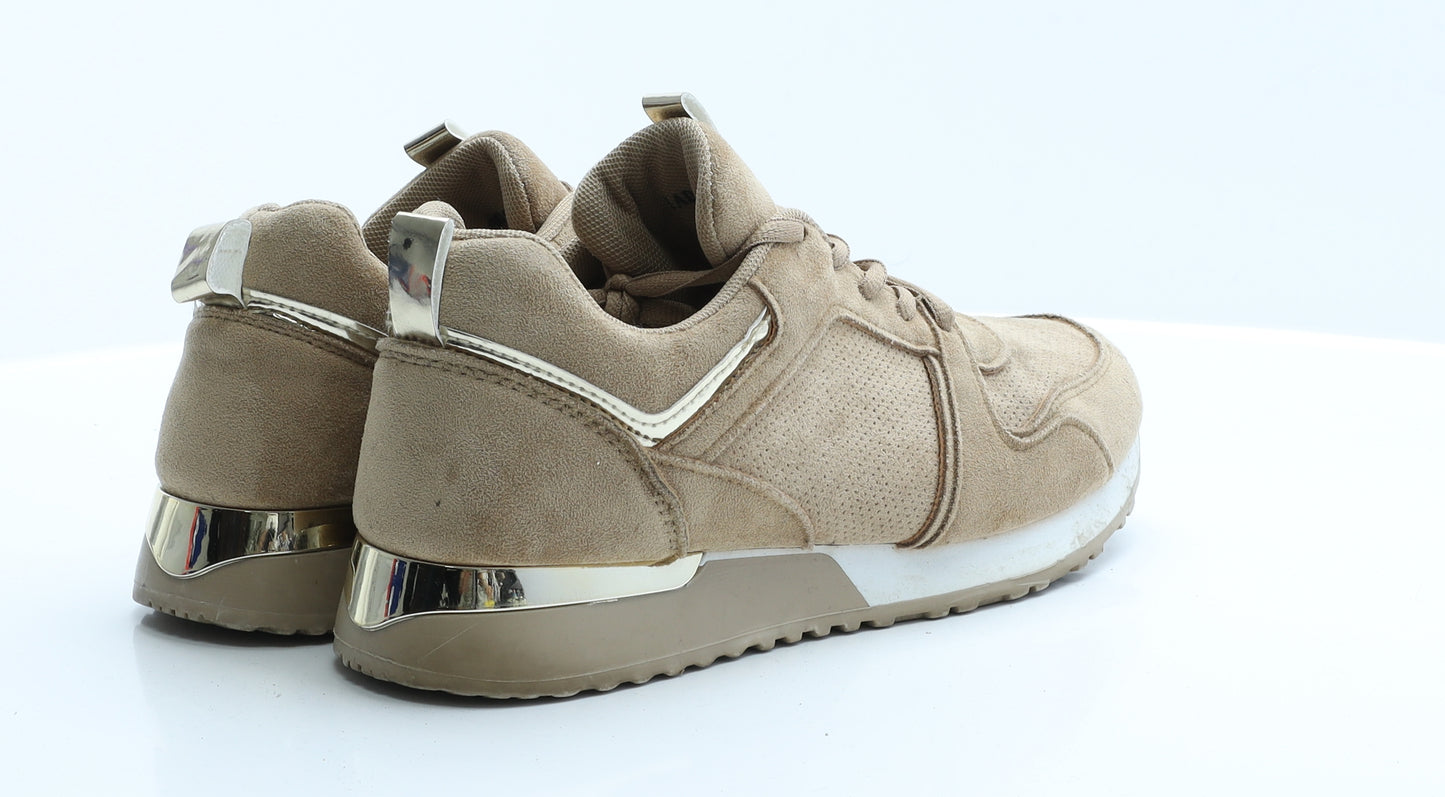 Bellucci Womens Brown  Polyester Trainer Flat 7 40